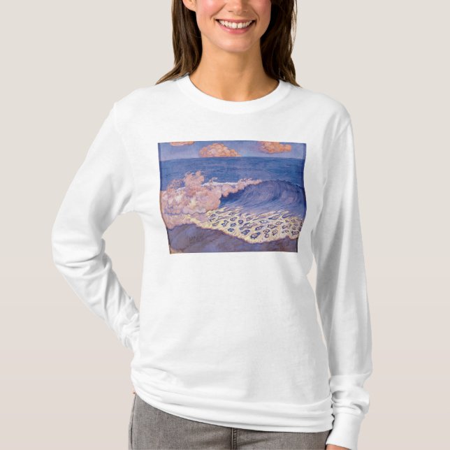 Blue seascape, Wave Effect, c.1893 T-Shirt (Front)
