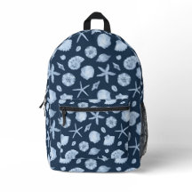Blue Seashell Backpack