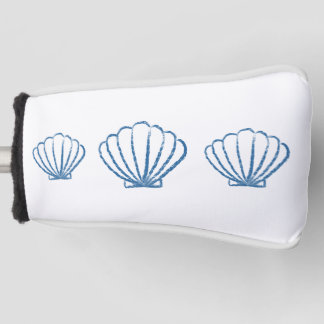 Blue Seashells Golf Head Cover