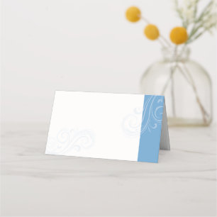 Blue Seating Card, Caroline Wedding Collection Place Card