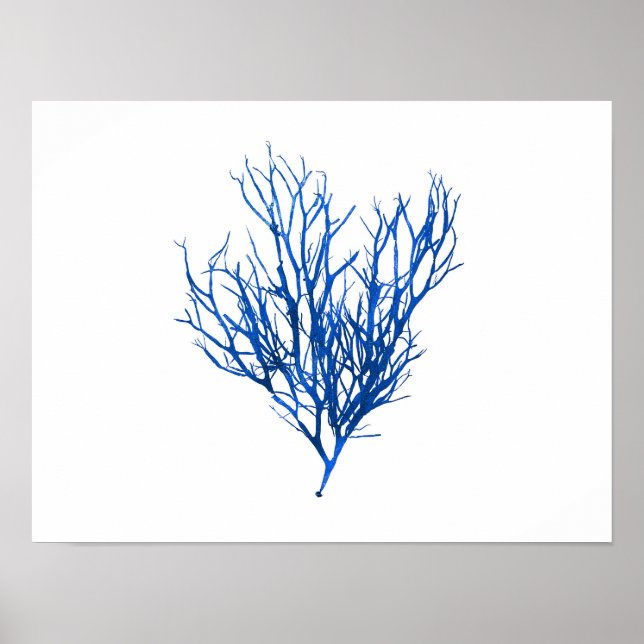 Blue Seaweed #10 42x32 cm Poster (Front)