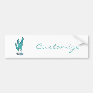 Blue Seaweed Algae Thunder_Cove Bumper Sticker