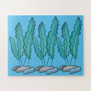 Blue Seaweed Algae Thunder_Cove Jigsaw Puzzle