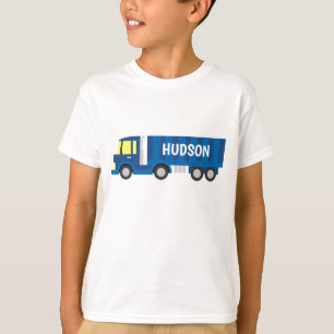 Blue Semi Truck Personalised T-shirt