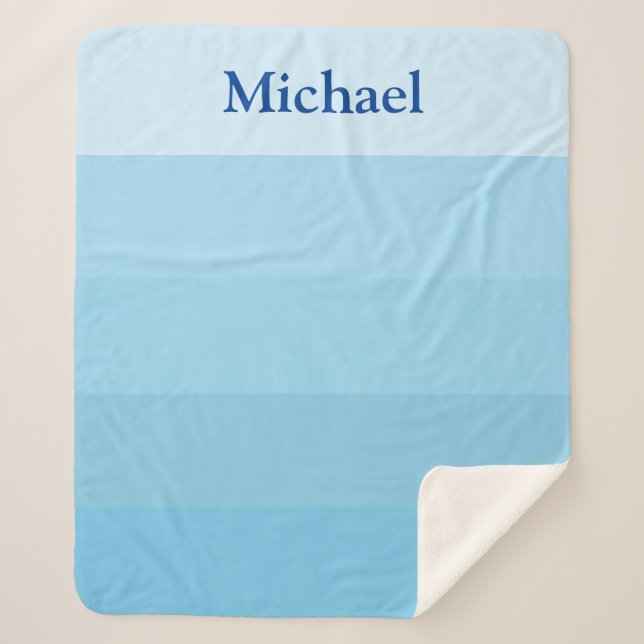 BLUE SHADES SHERPA BLANKET (Front)