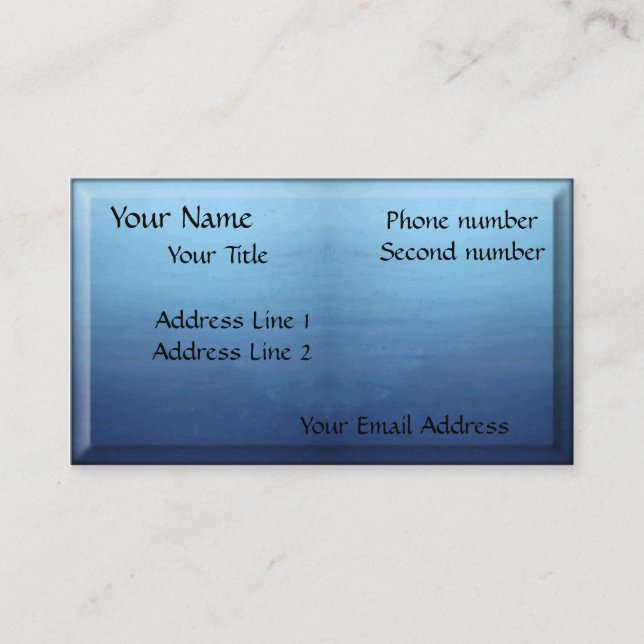 Blue Shading Business Card (Front)