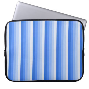 Blue shadow stripes laptop sleeve