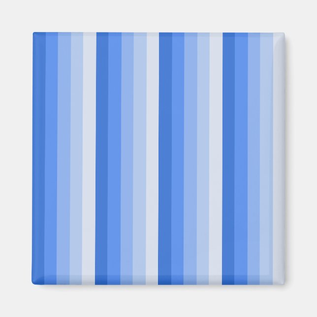 Blue shadow stripes magnet (Front)