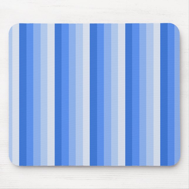 Blue shadow stripes mouse mat (Front)