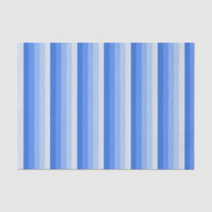 Blue shadow stripes tissue paper