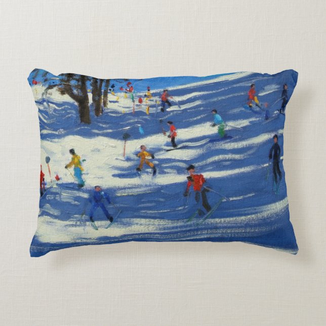 Blue shadows Morzine Decorative Cushion (Front)