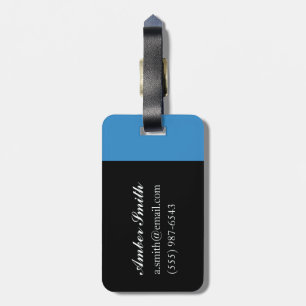 Blue shadows Morzine Luggage Tag