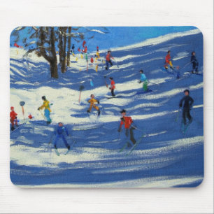 Blue shadows Morzine Mouse Mat