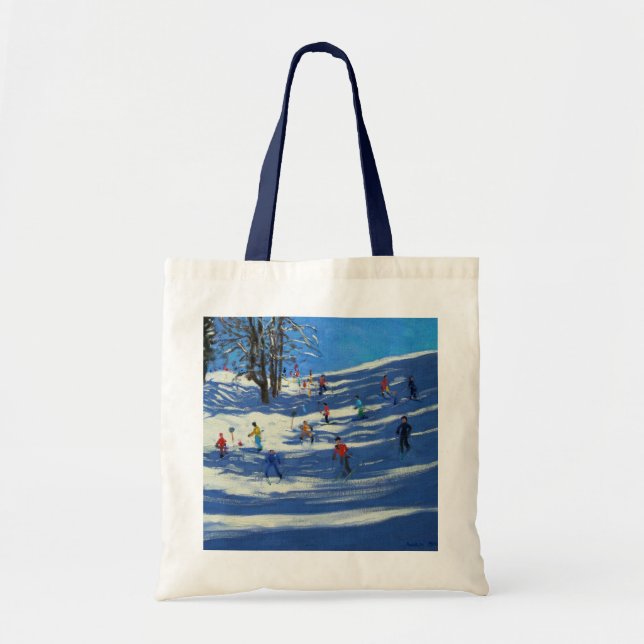 Blue shadows Morzine Tote Bag (Front)
