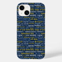 Blue Shakespeare Insult Funny Classic Literature