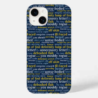 Blue Shakespeare Insult Funny Classic Literature Case-Mate iPhone 14 Case