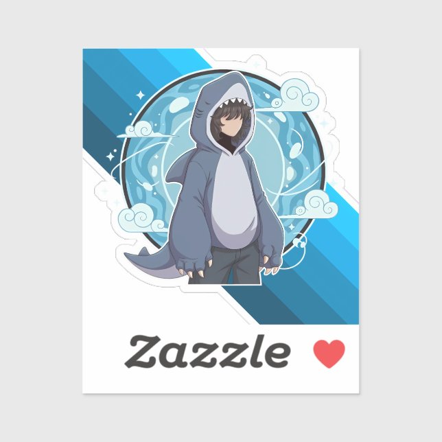 Blue Shark Boy Anime Art (Sheet)