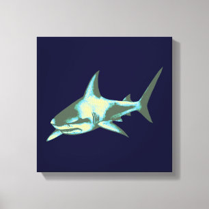 blue shark decor