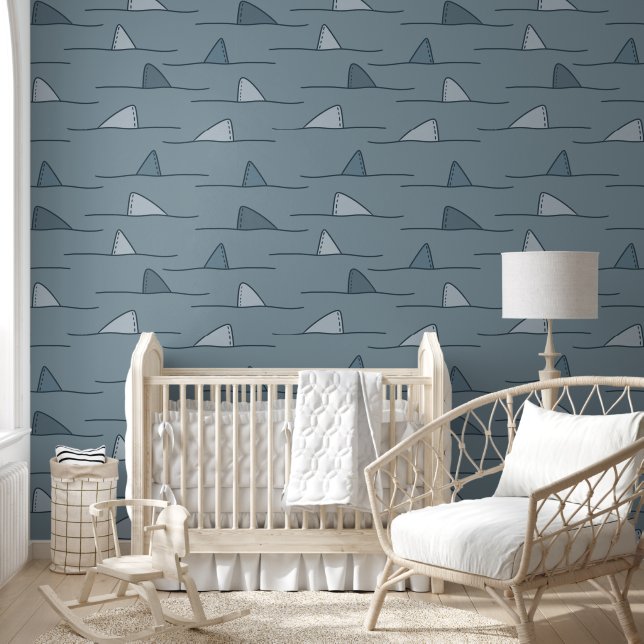 Blue Shark Fin Kids Wallpaper (Kids)
