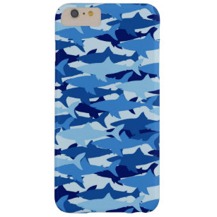 Blue Shark Pattern Barely There iPhone 6 Plus Case