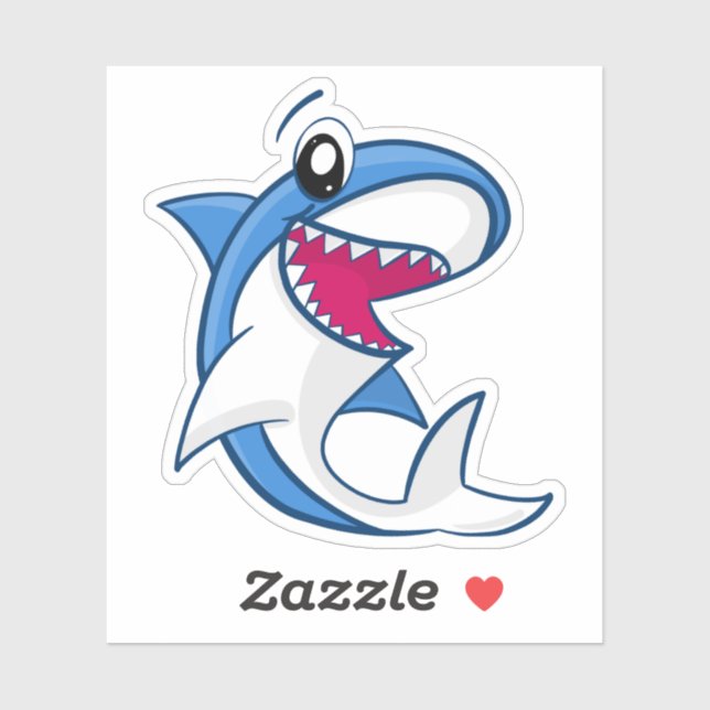 Blue Shark Sea Life Cute Kids Pool Party (Sheet)