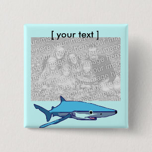 Blue shark template button