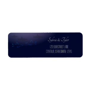 Blue Sharks Return Address Label