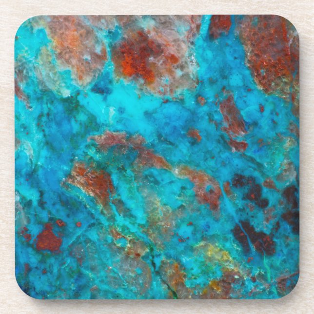 Blue Shattuckite Coaster (Front)