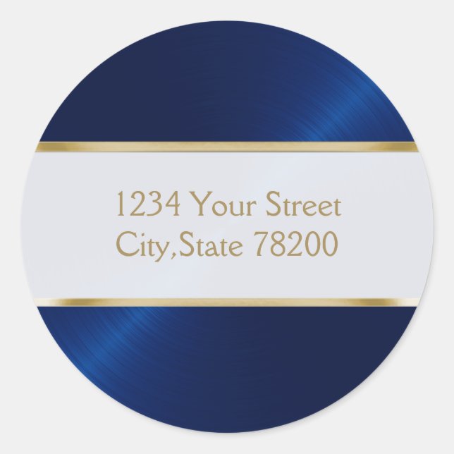 Blue Sheen Envelope Seal (Front)