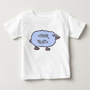 Blue Sheep, <YOUR TEXT> Baby T-Shirt