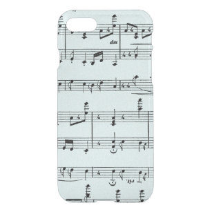 Blue Sheet Music iPhone SE/8/7 Case