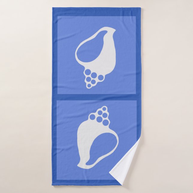 Blue Shell Bath Towel (Bath Towel)