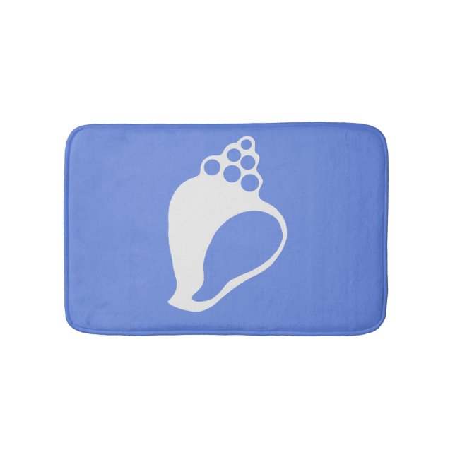 Blue Shell Bathroom Mat (Front)