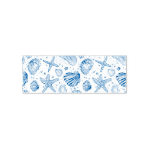 Blue Shell Harmony Self-inking Stamp
