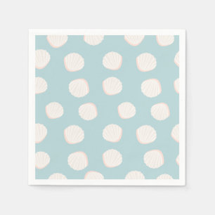 Blue Shell Pattern Napkin