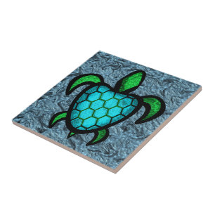 Blue Shell Turtle Tile