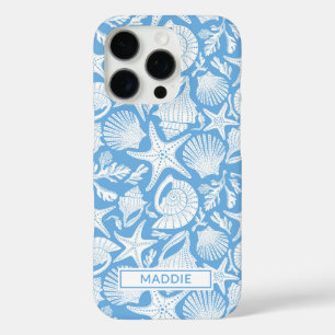 Blue Shells Personalised iPhone 16 Pro Case