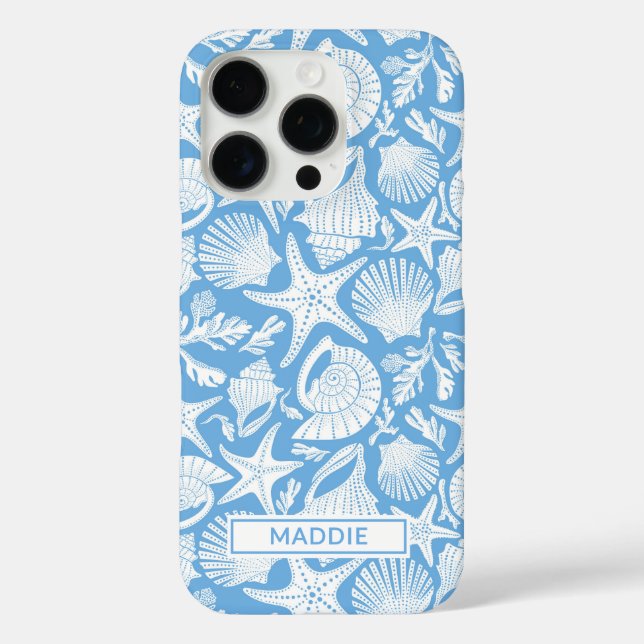 Blue Shells Personalised Case-Mate iPhone Case (Back)