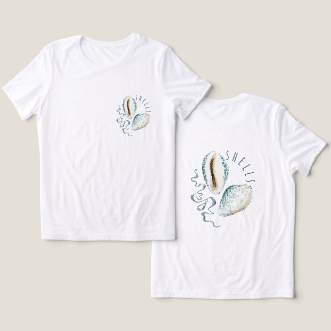 blue shells Tri-Blend shirt (Design Front & Back)