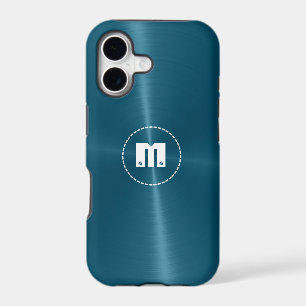 Blue Shiny Stainless Steel Metal