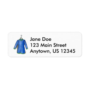 Blue Shirt Dress on Hanger Closet Fashion Labels