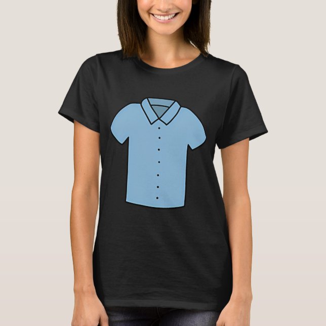 Blue Shirt Guy Dude Tattoo Vector (Front)