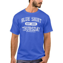 Blue Shirt Thursday Athletic T-shirt