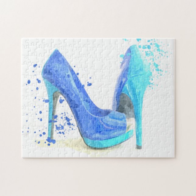 Blue Shoes Illustration Jigsaw Puzzle (Horizontal)