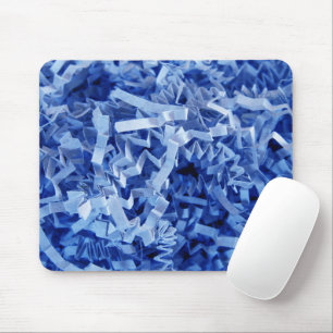Blue Shredded Crinkled Paper Mouse Mat