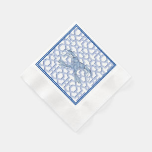 Blue Shrimp Paper Napkin