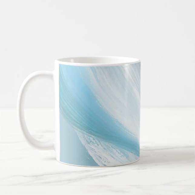 blue shy modern decoration coffee mug (Left)
