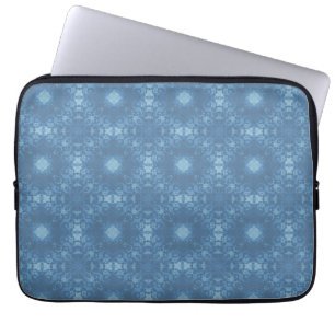 Blue Signature Goth Pattern Laptop Sleeve