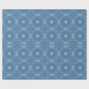 Blue Signature Goth Pattern Wrapping Paper