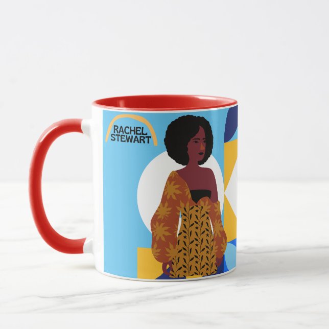 Blue Signature  Mug (Left)